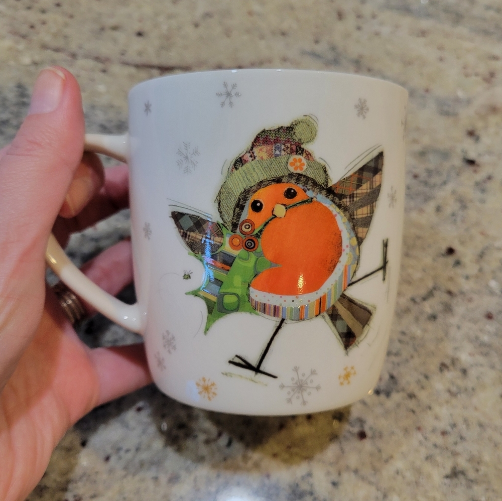Bug Art Winter Robin Mug 1S5
